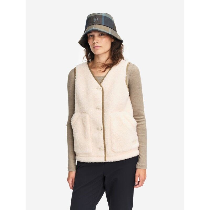 Gilet Polaire Femme Sans Manches - Col V, Boutonnage Devant - En Sherpa Doux - Idéal Pour L'automne Et L'hiver - 6