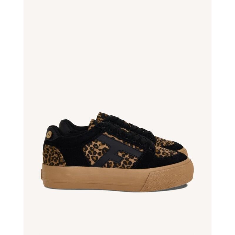 Walnut Platform Tennis Woven Suede - Lifestyle Schuhe - Damen
