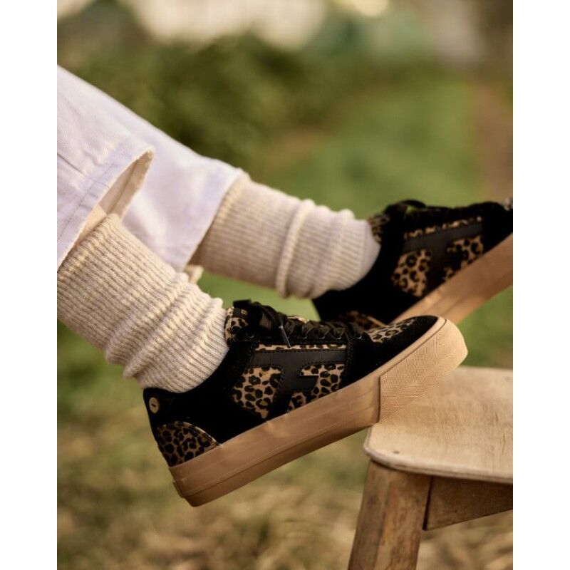 Faguo Walnut Platform Tennis Woven Suede - Zapatillas urbanos - Mujer | Hardloop