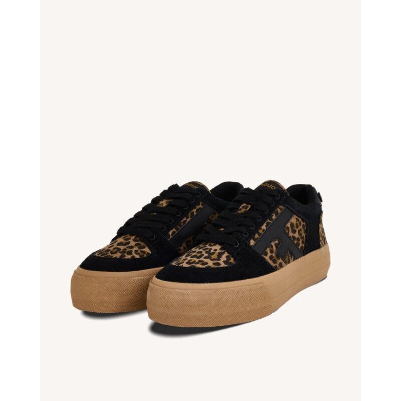 Faguo Walnut Platform Tennis Woven Suede - Dámské Městská boty | Hardloop