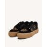 Faguo Walnut Platform Tennis Woven Suede - Dámské Městská boty | Hardloop