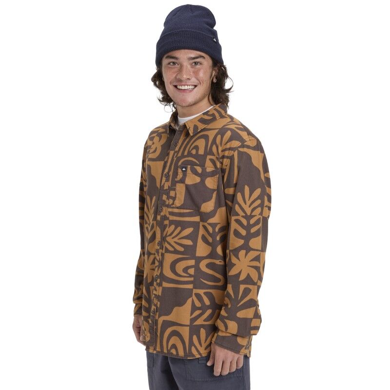 Quiksilver Motherfly Printed Ls Shirt - Skjorta - Herr | Hardloop