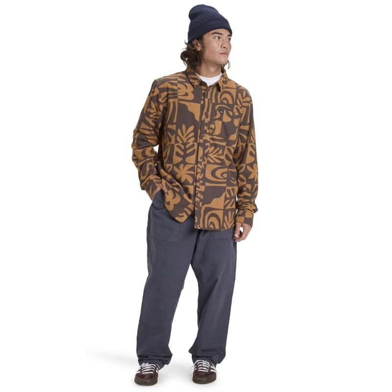 Quiksilver Motherfly Printed Ls Shirt - Overhemd - Heren | Hardloop
