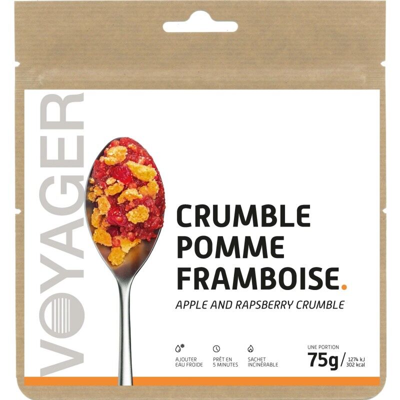 Crumble Pomme-Framboises - Frystorkad måltid
