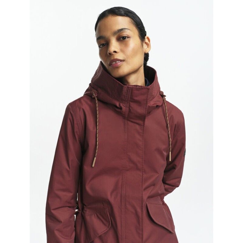 Aigle MTD Mid Length Hooded Parka - Sadetakki - Naiset | Hardloop