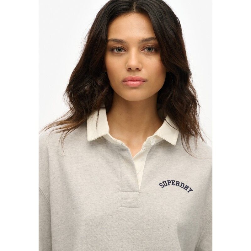 Superdry Ath Essential Graphic Rugby - T-shirt femme | Hardloop