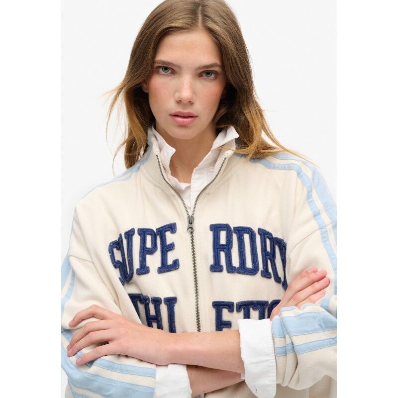 Superdry Athletic Applq Loose Zip Track - Sweatshirt femme | Hardloop