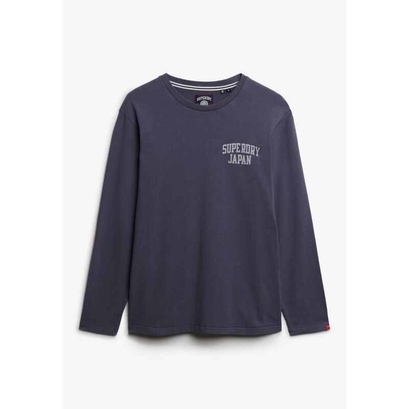 Superdry Athletic Ess Ls Tee - T-shirt - Heren | Hardloop
