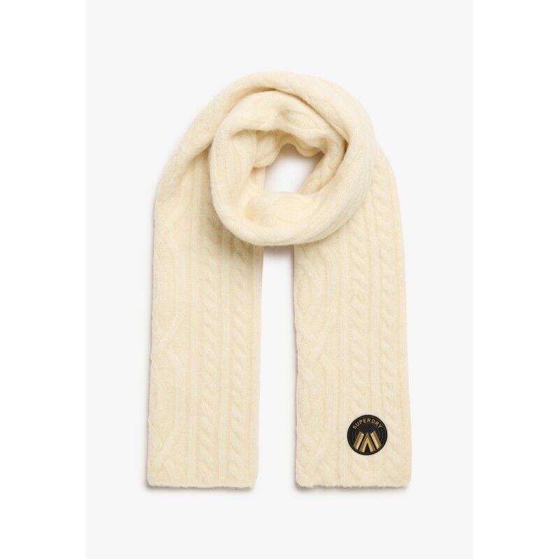 Superdry Cable Luxe Knit Scarf - Scarf - Women's | Hardloop