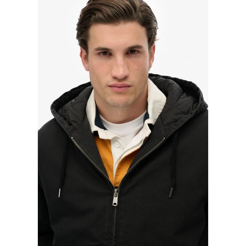 Superdry Canvas Surplus Hooded Jkt - Abrigo - Hombre | Hardloop