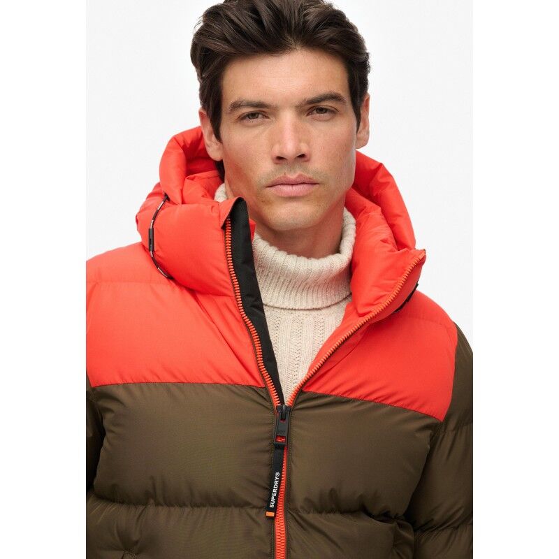 Colourblock Hooded Puffer Jkt - Kurtka męski