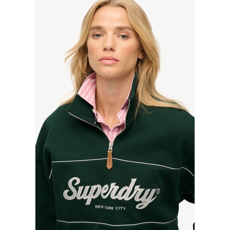 Superdry Country Club Loose 1/4 Zip - Pullover - Damen | Hardloop
