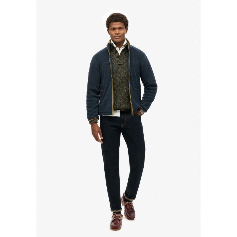 Superdry Estate Full Zip Fleece - Fleecevest - Heren | Hardloop