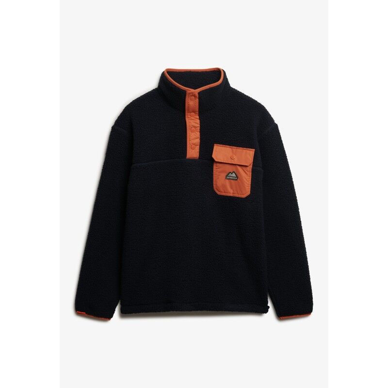 Superdry Fuji Popper Neck Fleece - Polaire homme | Hardloop