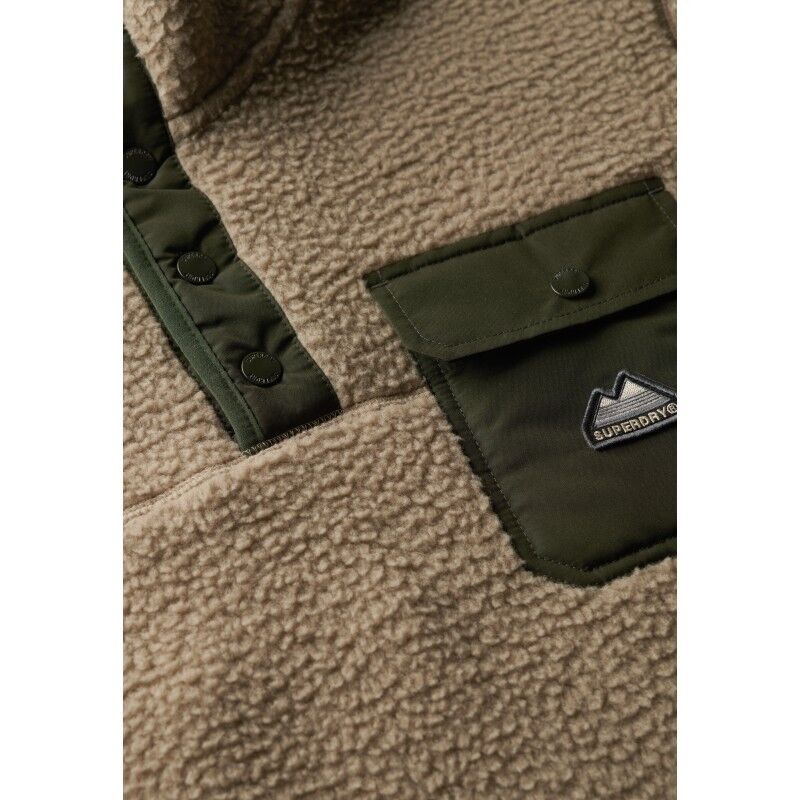 Superdry Fuji Popper Neck Fleece - Fleecejacke - Herren | Hardloop