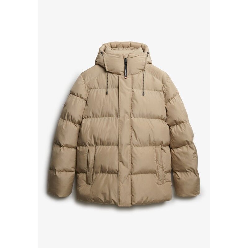 Superdry Hooded Mid Length Sports Puffer - Chaqueta de fibra sintética - Hombre | Hardloop