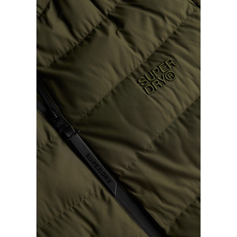Superdry Hooded Storm Knit Hybrid Jkt - Synthetic jacket - Men's | Hardloop