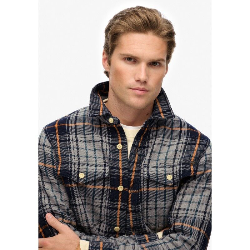 Superdry Merchant Heavy Checked Shirt - Camisa homem | Hardloop