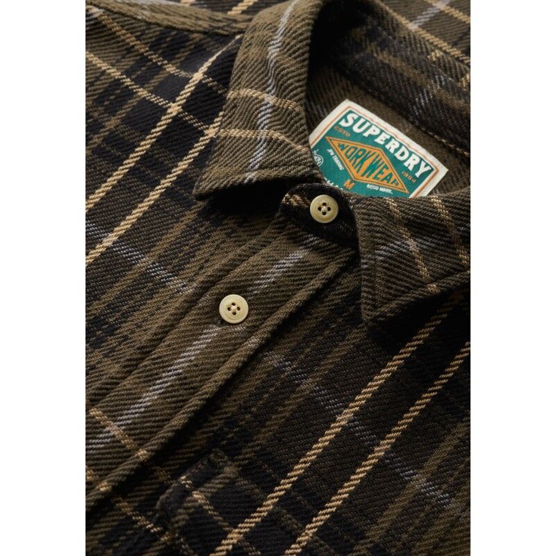 Superdry Merchant Heavy Checked Shirt - Overhemd - Heren | Hardloop