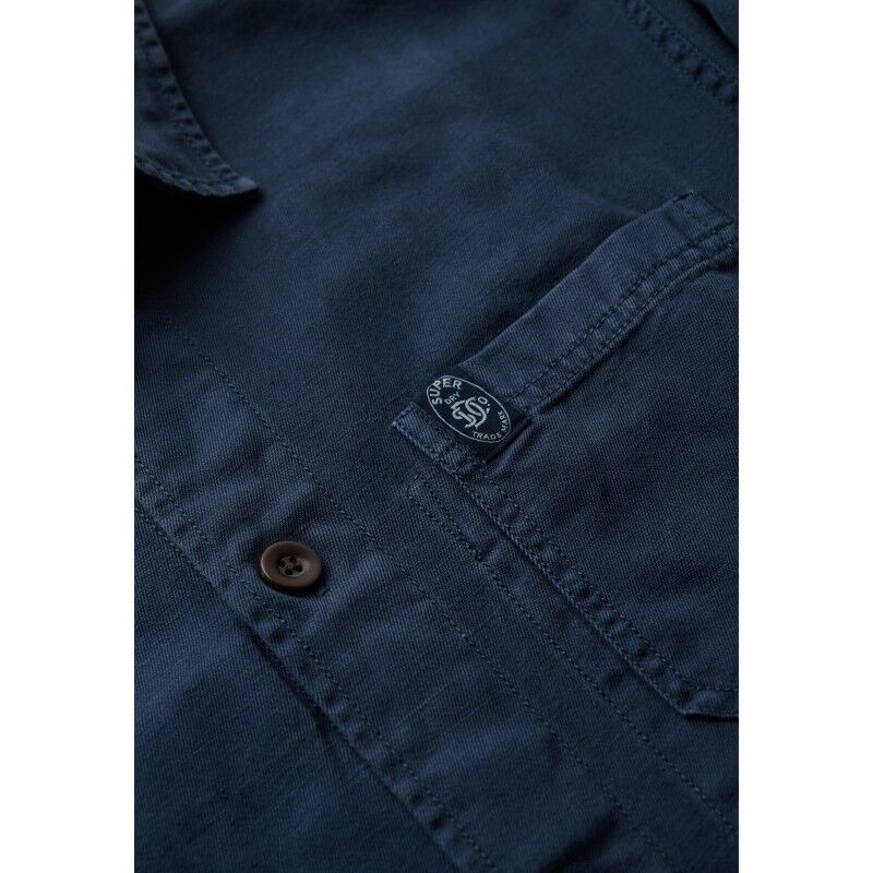 Superdry Merchant Linen-Blend Overshirt - Shirt - Men's | Hardloop