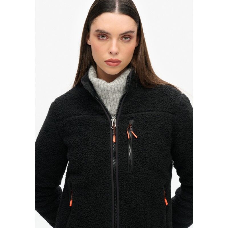 Superdry Outdoor Sherpa Fleece jacket - Fleecejakke - Damer | Hardloop