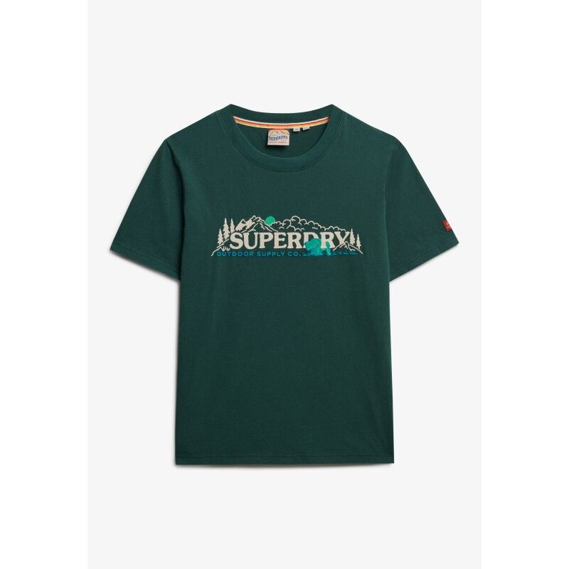 Superdry Outdoor Supply Co Relaxed Tee - T-shirt damski | Hardloop