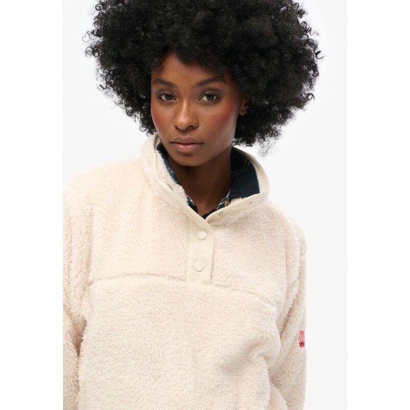 Superdry Super Soft Popper Neck Teddy Fleece - Fleece jacket - Women's | Hardloop