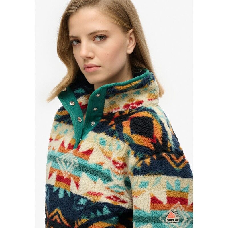 Superdry Super Soft Printed TEddy Fleece - Polaire femme | Hardloop