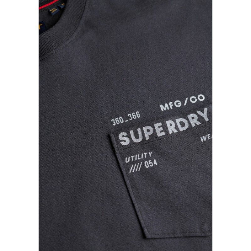 Superdry Utility Loose Tee - T-shirt - Heren | Hardloop