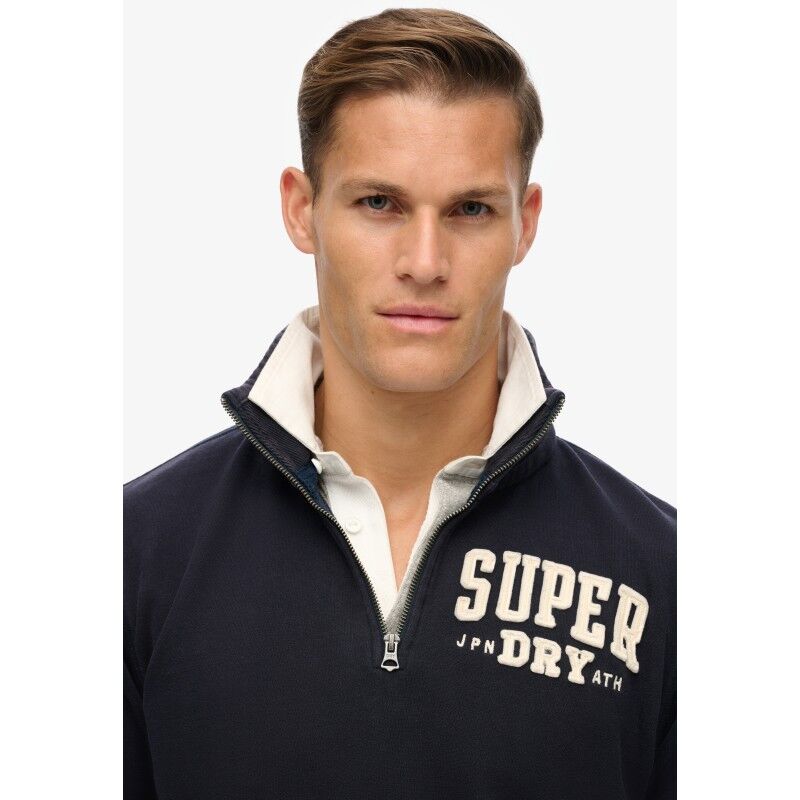 Superdry Vintage Athletic Zip Half-Zip - Pullover - Herr | Hardloop