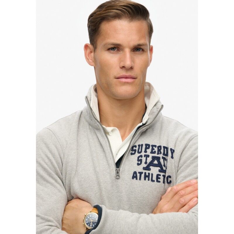 Superdry Vintage Athletic Zip Half-Zip - Jumper - Men's | Hardloop