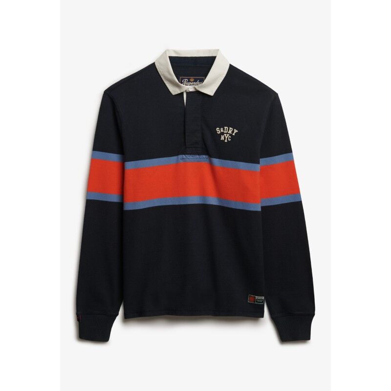 Superdry Vintage Athletic Stripe Rugby - Polo-shirt - Herrer | Hardloop