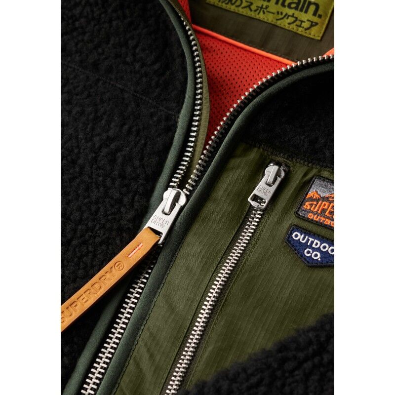 Superdry Vintage Retro Borg Fleece Jacket - Polaire homme | Hardloop