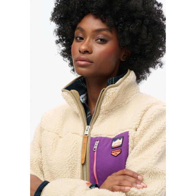Superdry Vintage Retro Half Zip Fleece - Giacca in pile - Donna | Hardloop