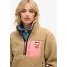 Superdry Vintage Retro Half Zip Fleece - Fleecejacke - Damen | Hardloop