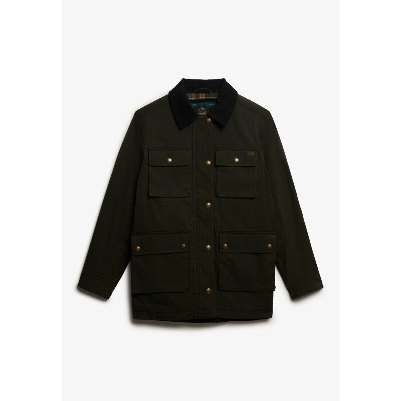Superdry Wax Jacket - Kurtka przeciwdeszczowa damska | Hardloop