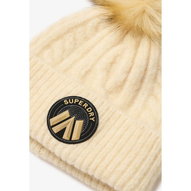 Superdry Cable Luxe Knit Beanie Hat - Gorro mulher | Hardloop