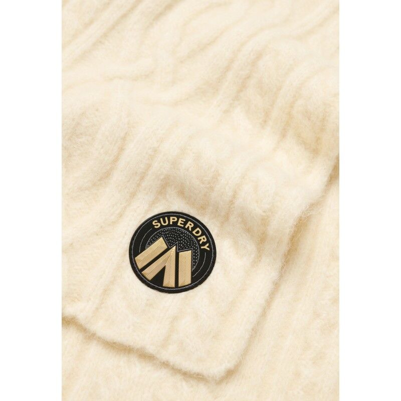 Superdry Cable Luxe Knit Scarf - Echarpe femme | Hardloop