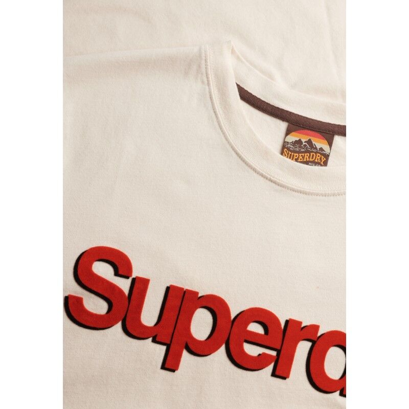Superdry Classic Core Logo Shadow Tee - T-shirt - Herrer | Hardloop