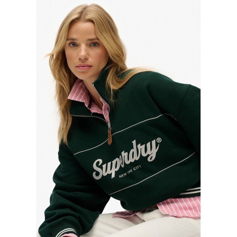 Superdry Country Club Loose 1/4 Zip - Jumper - Women's | Hardloop