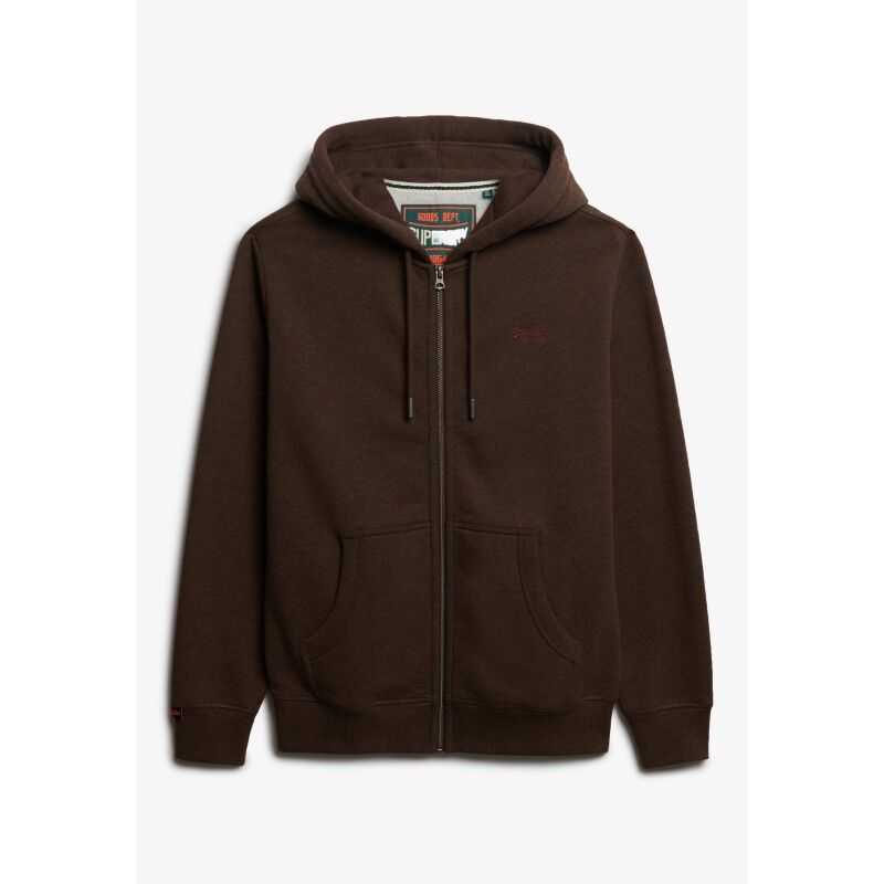 Superdry Essential Logo Half Brushed Zip Hoodie - Hoodie - Men's | Hardloop