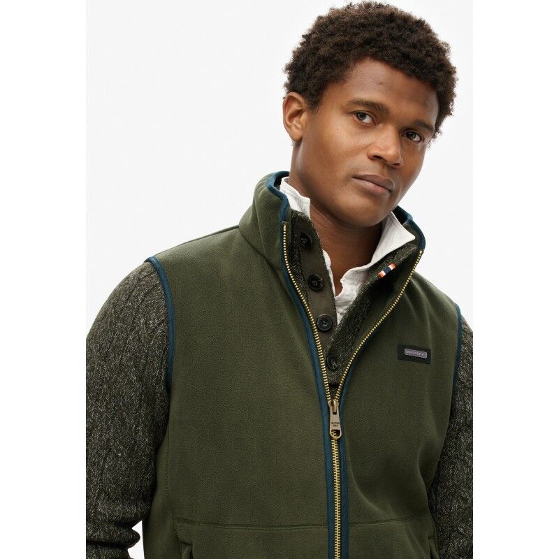 Superdry Estate Fleece Gilet - Fleece vest - Men's | Hardloop