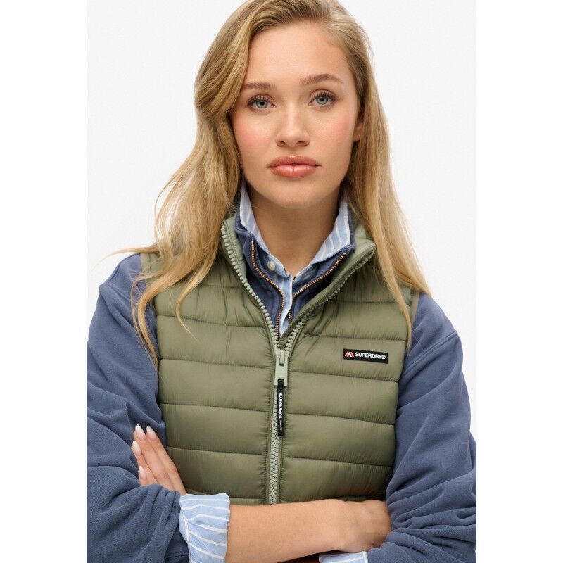 Superdry Fuji Lite Padded Gilet - Syntetväst - Dam | Hardloop