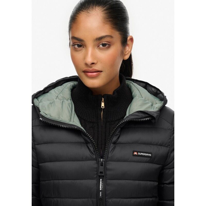 Superdry Hood Fuji Lite Mid Padded Jkt - Doudoune femme | Hardloop