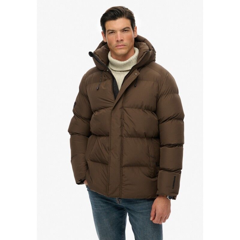 Superdry Hooded Mid Length Sports Puffer - Chaqueta de fibra sintética - Hombre | Hardloop