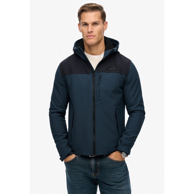 Superdry Hooded Softshell Tech Trekker - Giacca antipioggia - Uomo | Hardloop