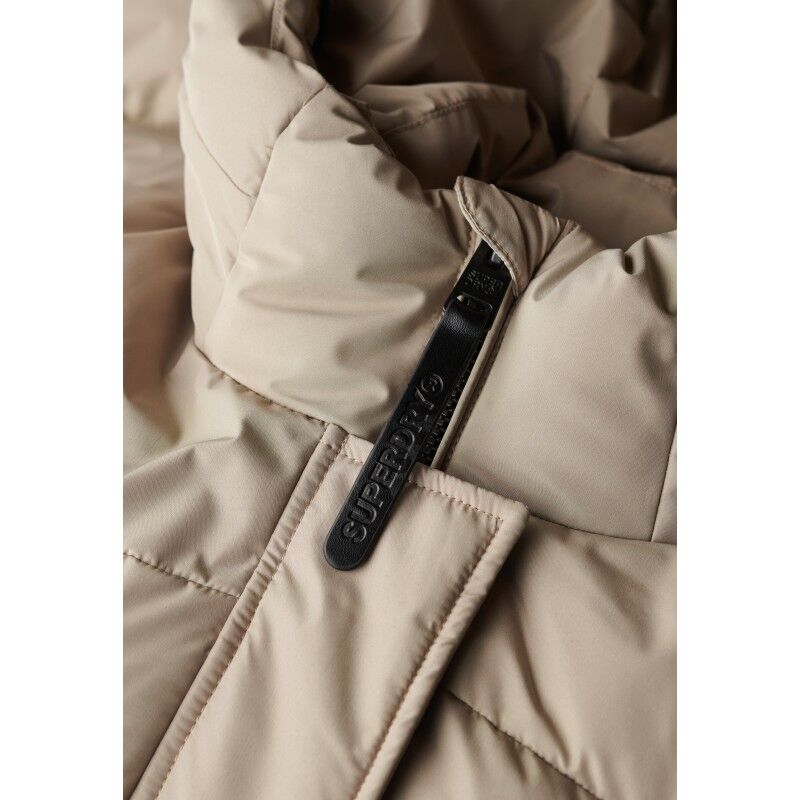 Superdry Hooded Sports Puffer Mid Jkt - Donsjack - Dames | Hardloop