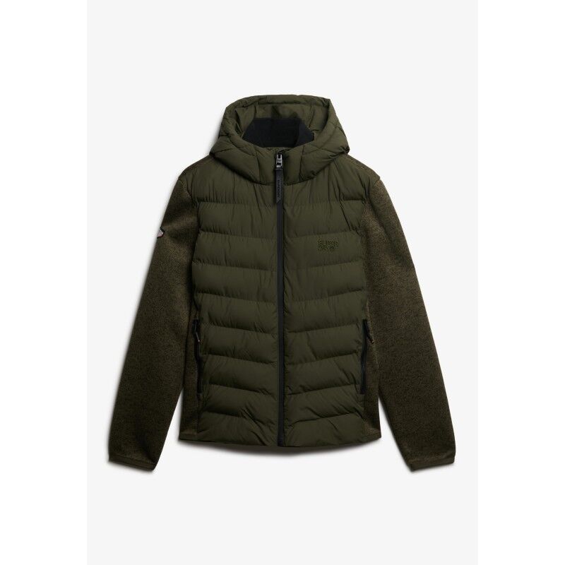 Superdry Hooded Storm Knit Hybrid Jkt - Doudoune homme | Hardloop