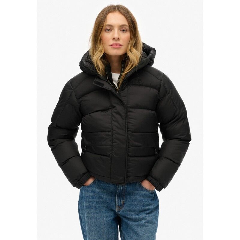 Superdry Black Puffer Jacket - Synthetic jacket - Women's | Hardloop