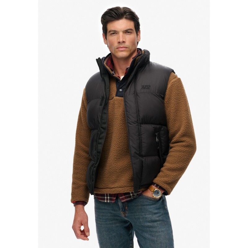 Black Puffer Gilet - Bezrękawnik męski